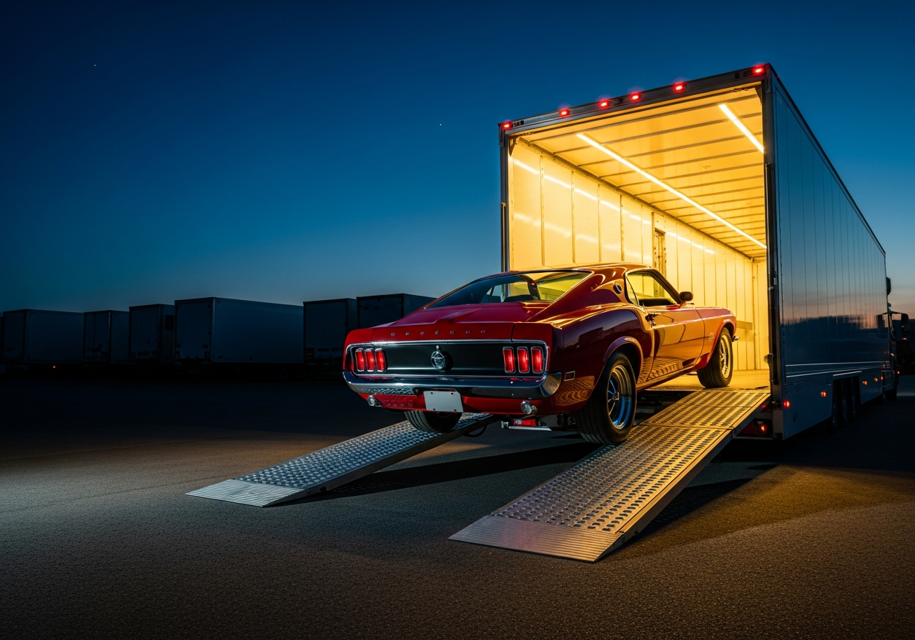 Enclosed collection and delivery transport